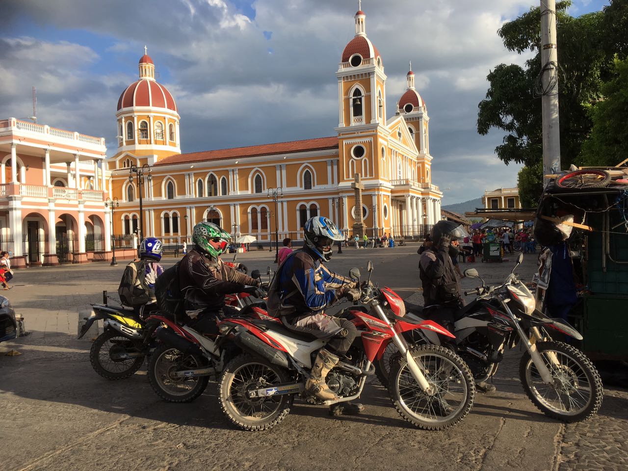 Colonial buildings in Granada, Nicaragua